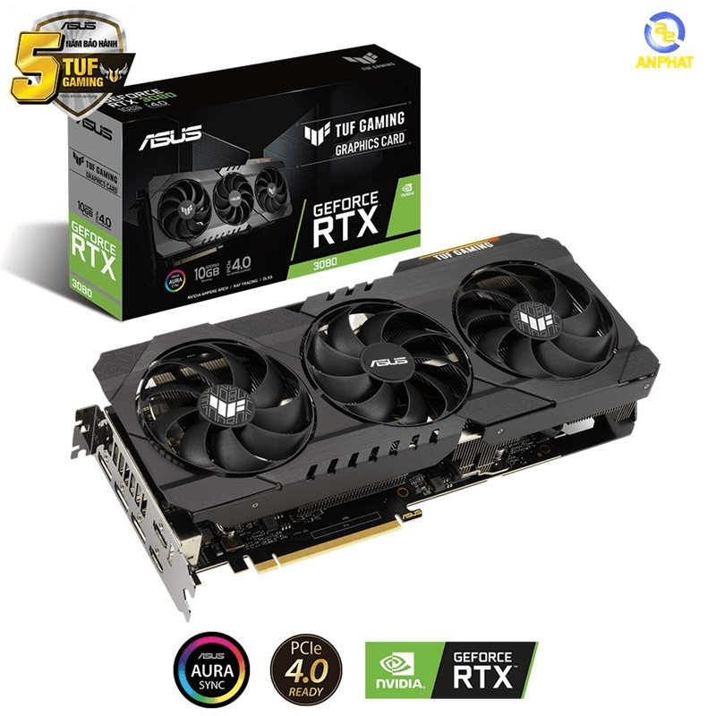 Ảnh Card màn hình Asus TUF-RTX3080-10G-Gaming (10GB/ GDDR6X/ 320 Bits)
