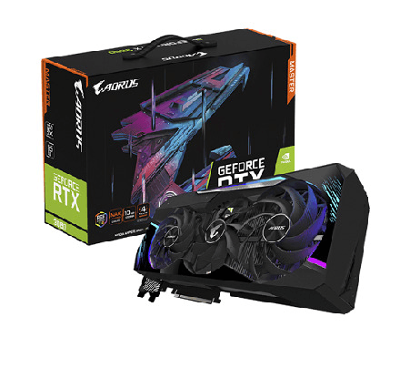 Ảnh Card đồ họa - VGA Card Gigabyte AORUS GeForce RTX 3080 MASTER 10G (GV-N3080AORUS M-10GD)