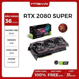 Ảnh Card màn hình Asus ROG Strix GeForce RTX 2080 Super O8G Gaming