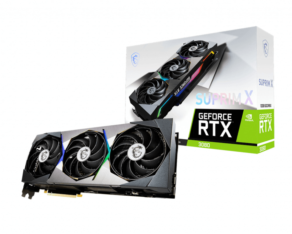 Ảnh Card đồ họa - VGA Card MSI GeForce RTX 3080 Suprim X 12G LHR