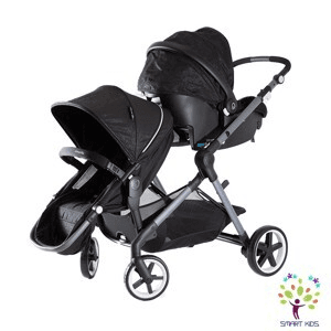 Ảnh Bộ xe đẩy đôi xe đẩy- nôi xách Evenflo Gold Pivot Xpand Travel System Moonstone
