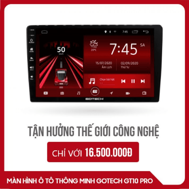 Ảnh Màn hình ô tô Gotech GT10Pro
