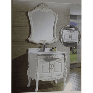 Ảnh Bộ tủ chậu lavabo nhựa PVC Sáng Tạo 896