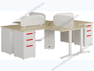 Ảnh Bàn làm việc 4 chỗ Hòa Phát UNMD03CS3