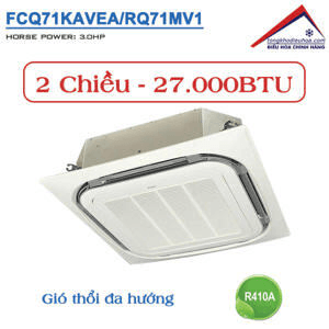 Ảnh Điều hòa Daikin 24000 BTU 2 chiều FCQ71KAVEA/RQ71MV1 gas R-410A - Điều khiển dây