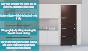 Ảnh Tủ lạnh Hitachi Inverter 644 lít R-C6200S