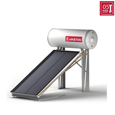 Ảnh Bình nóng lạnh thái dương năng Ariston tấm phẳng đơn 200L mái bằng