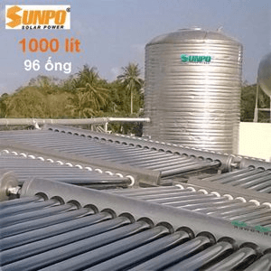 Ảnh Bình nóng lạnh thái dương năng SunPo 1000 lít
