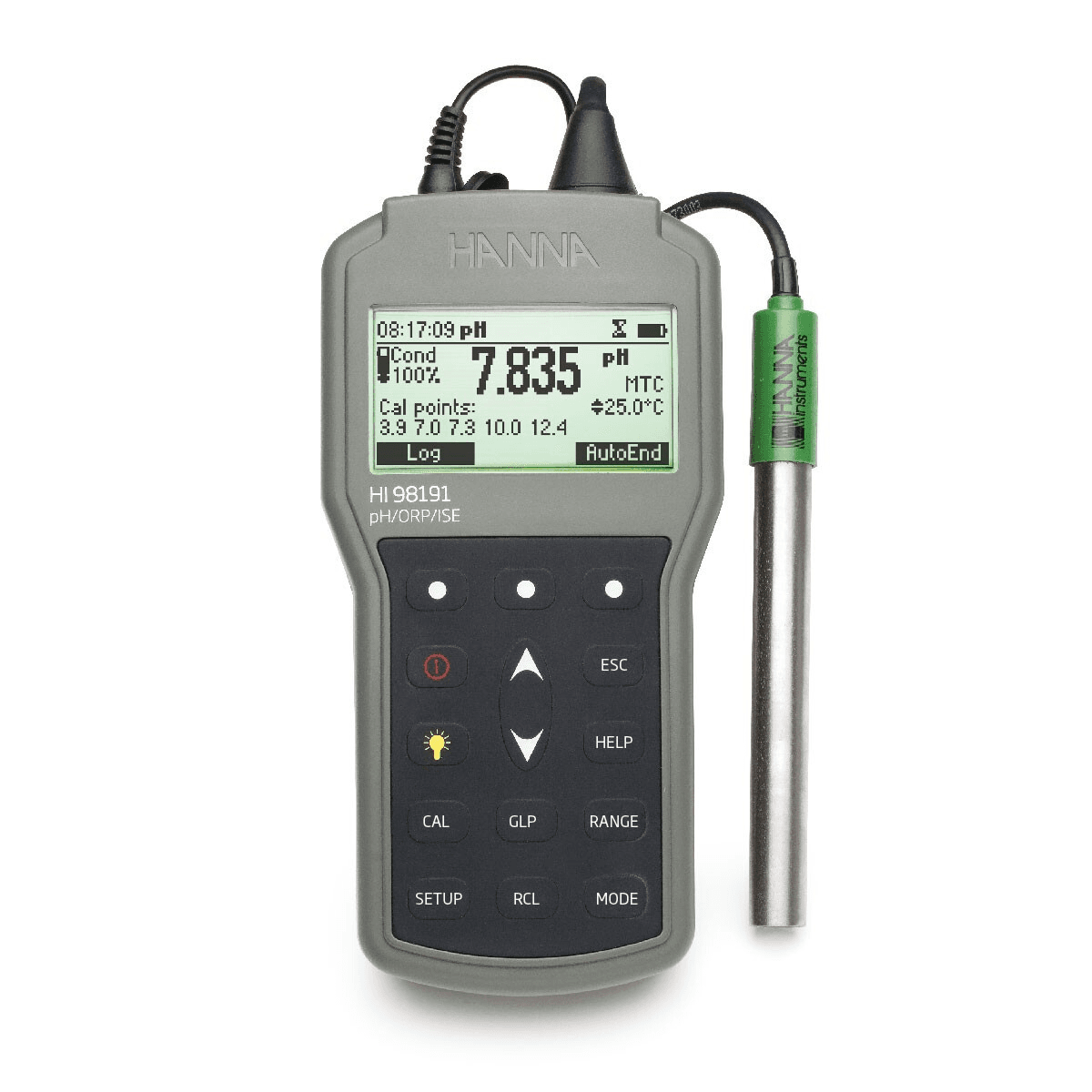 Ảnh Máy đo pH/ORP/ISE/nhiệt độ chống thấm nước Hanna HI98191 (HI 98191)
