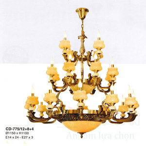 Ảnh Đèn chùm đồng CD 775/12+8+4