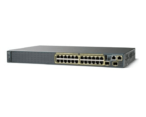 Ảnh Switch Cisco Catalyst 2960 Plus 24 10/100 PoE + 2 T/SFP LAN Lite WS-C2960+24PC-S (WS-C2960-24PC-S)