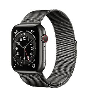 Ảnh Đồng hồ thông minh Apple Watch Series 6 GPS + Cellular 44mm - Viền thép dây thép