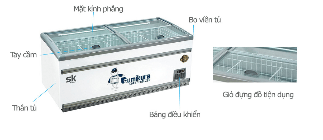 Ảnh Tủ đông Sumikura 1 ngăn 500 lít SKIF-150SX