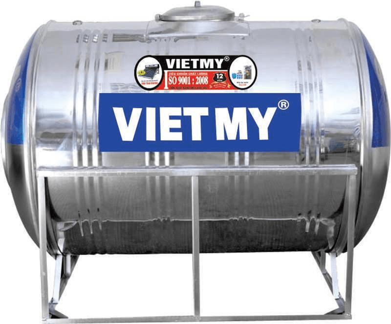 Ảnh Bồn nước inox Việt Mỹ 5000L ngang