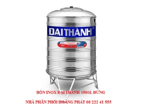 Ảnh Bồn nước inox Đại Thành 4500 lít đứng