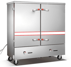 Ảnh Tủ nấu cơm công nghiệp 24 khay gas và điện TCGD-24