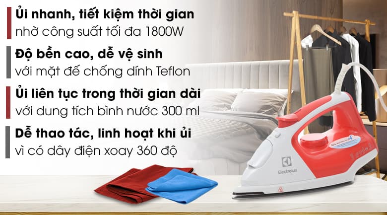 Ảnh Bàn ủi hơi nước Electrolux ESI5116 1800W