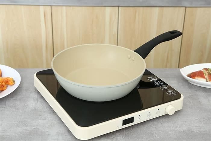 Ảnh Chảo nhôm sâu chống dính vân đá đáy từ 24 cm Green Cook GCP246-24IH