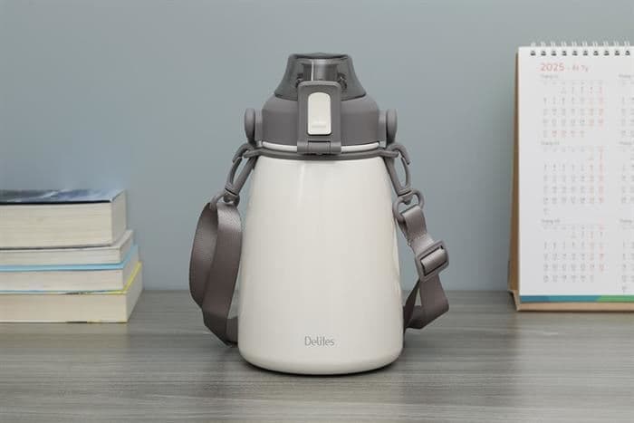 Ảnh Bình giữ nhiệt Inox 1100 ml Delites DSV-088 Trắng