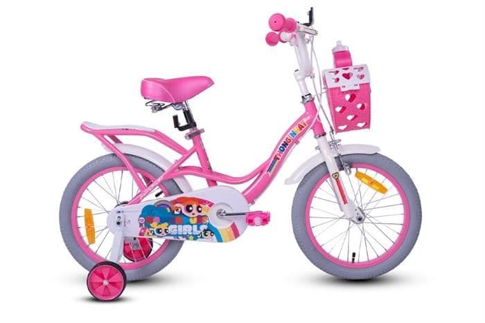 Ảnh Xe Đạp Trẻ Em Nữ Thống Nhất Powerpuff Girls 16 inch Hồng