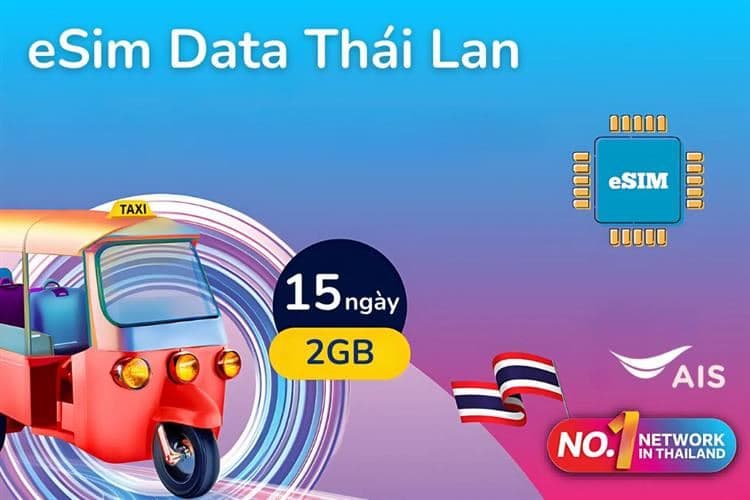 Ảnh eSim du lịch Airalo Thailand 2GB/15 Ngày