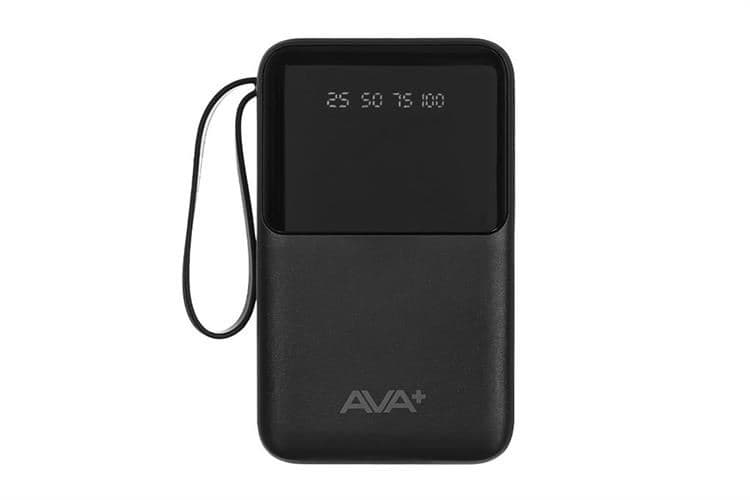 Ảnh Pin sạc dự phòng Polymer 20000mAh Type C 10.5W AVA+ G-DX258 kèm Cáp Lightning và Cáp Type C
