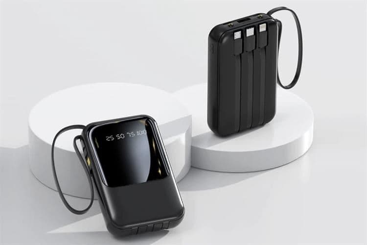 Ảnh Pin sạc dự phòng Polymer 10000mAh Type C 10.5W Hydrus K108 kèm Cáp Lightning - Type C - Micro