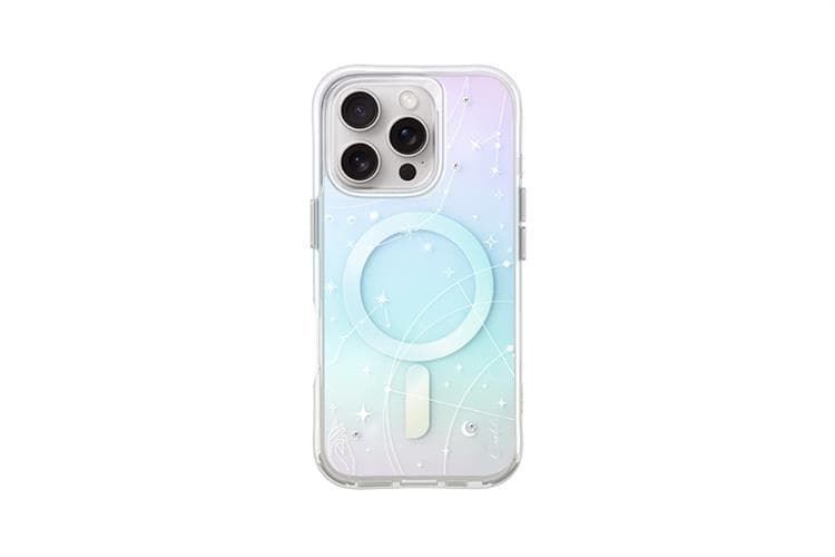 Ảnh Ốp lưng MagSafe iPhone 16 Pro Max Nhựa TPU IML UNIQ MAGNETIC CHARGING CELEST Chính hãng