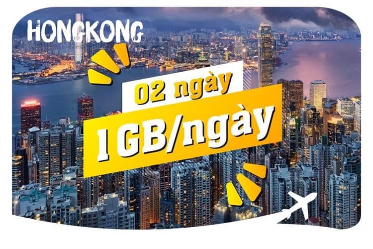 Ảnh eSIM du lịch Bluecom Hong Kong 1GB/Ngày 2 Ngày