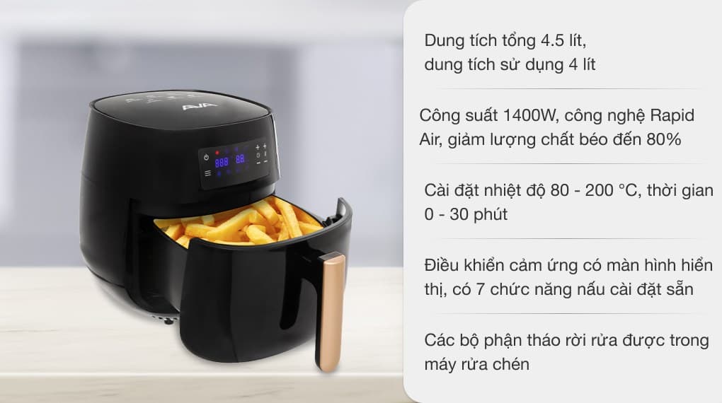 Ảnh Nồi chiên không dầu AVA AF358T 4 lít
