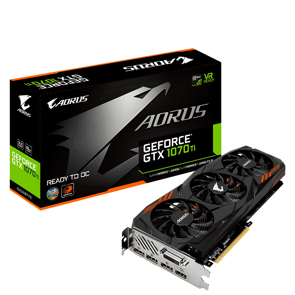 Ảnh Card đồ họa - VGA Card Gigabyte GTX 1070Ti Aorus 8GB
