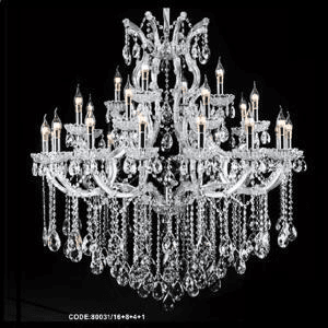 Ảnh Đèn chùm pha lê nến 80031/16+8+4+1